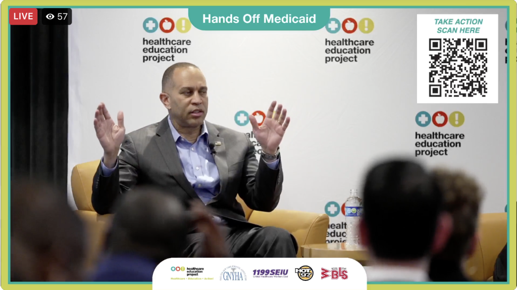 Congressman Hakeem Jeffries Holds Medicaid Teach-In With New York’s Largest Healthcare Union, Urging Them to Fight for Essential Care
